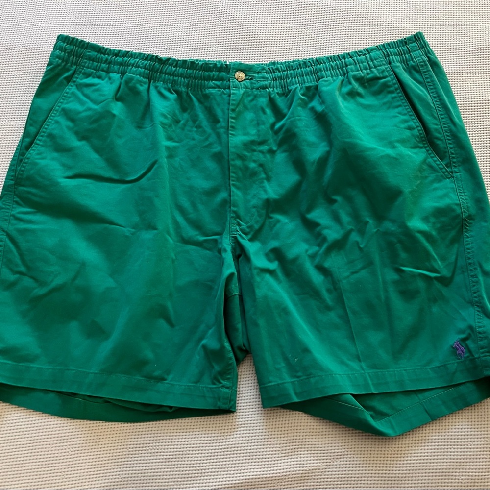 Polo Ralph Lauren - Deep Green Drawstring Shorts - 3XB in EUC
